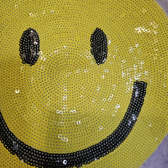 Fantastic Fawn Lavender Smiley Face Long Sleeve Tee - Picture 2 of 2